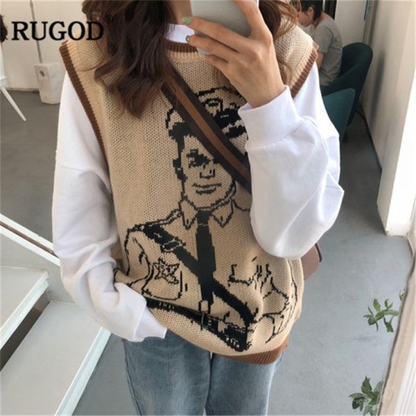 rugod vintage cartoon printed knitted sweater vest casual sleeveless loose pullover tank female oversized pullovers femme y200422, White
rugod vintage cartoon printed knitted sweater vest casual sleeveless loose pullover tank female oversized pullovers femme y200422, White