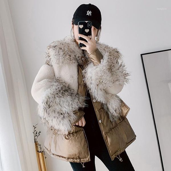 autumn female wool real fur winter down coat women clothes 2020 parka korean vintage genuine leather jacket zt43491, Black
autumn female wool real fur winter down coat women clothes 2020 parka korean vintage genuine leather jacket zt43491, Black