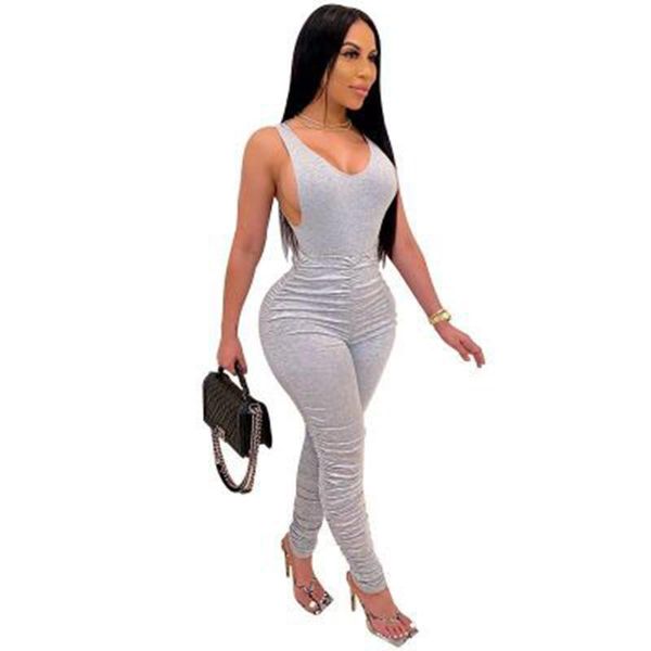 women's tracksuits summer women two pieces set v-neck sleeveless casual pencil jogger sweatpants suit outfits matching oversize, Gray
women's tracksuits summer women two pieces set v-neck sleeveless casual pencil jogger sweatpants suit outfits matching oversize, Gray