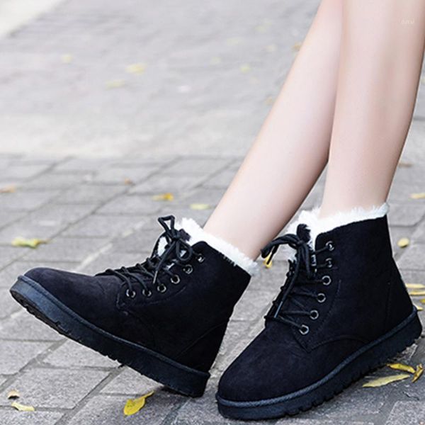 doratasia big size 40 women flock flat ankle shoes lace up casual short plush winter boots women warm winter snowboots1, Black
doratasia big size 40 women flock flat ankle shoes lace up casual short plush winter boots women warm winter snowboots1, Black