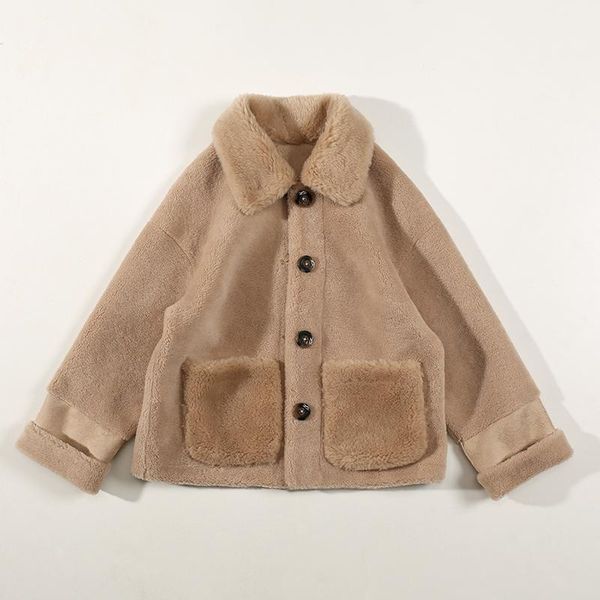 2020 fashion sweet wool particles wool blends real fur coat jackets for women winter coat women luxury clothes, Black
2020 fashion sweet wool particles wool blends real fur coat jackets for women winter coat women luxury clothes, Black