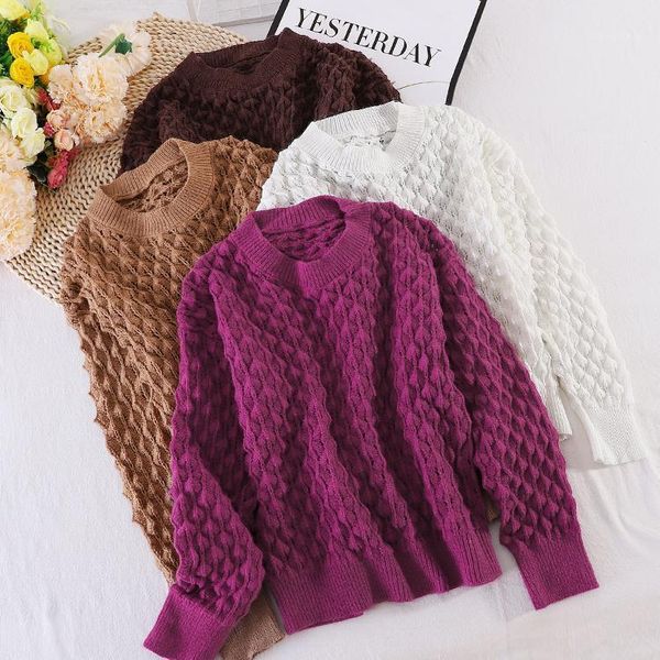 2020 autumn new korean round neck hollow knit sweater women's lazy wind loose pullover all-match long-sleeved sweater1, White;black
2020 autumn new korean round neck hollow knit sweater women's lazy wind loose pullover all-match long-sleeved sweater1, White;black
