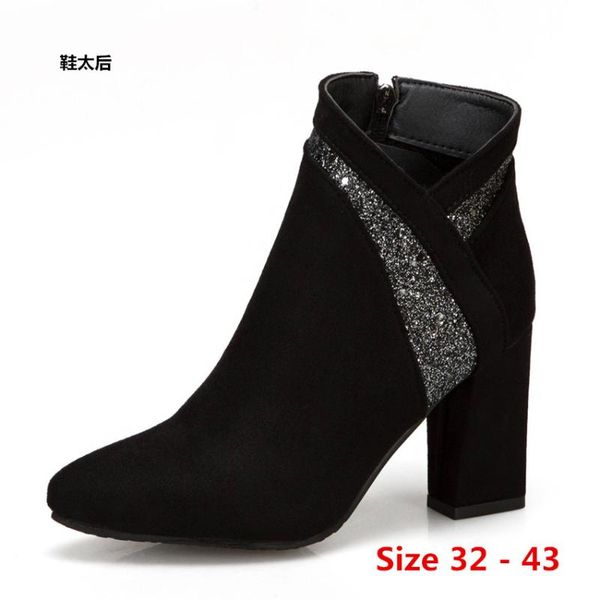 boots winter spring autumn high heel ankle women short woman shoes botas muje small big size 32 - 43, Black
boots winter spring autumn high heel ankle women short woman shoes botas muje small big size 32 - 43, Black