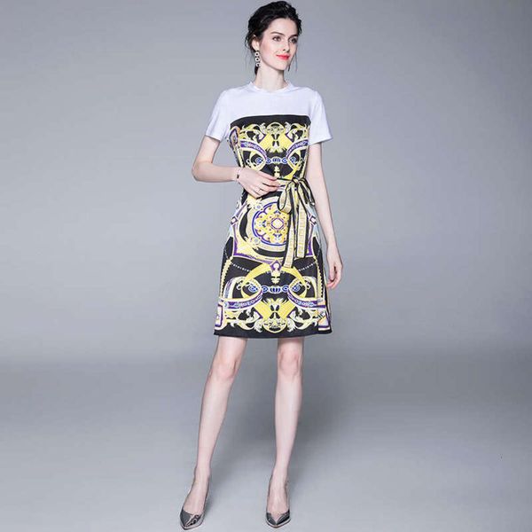 fashion 2020 summer new celebrity women's short sleeve patchwork totem print slim dress, Black;gray
fashion 2020 summer new celebrity women's short sleeve patchwork totem print slim dress, Black;gray