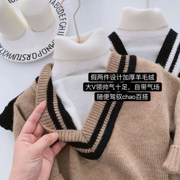 2019 children's new autumn squinting product boy's big v-neck fake two sweaters baby's high neck sweater s0kz, Blue
2019 children's new autumn squinting product boy's big v-neck fake two sweaters baby's high neck sweater s0kz, Blue