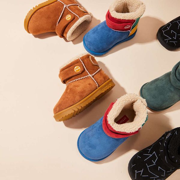 new carter rabbit children's snow women's winter boys' soft soled plush tide fur integrated girls' boots, Black;red
new carter rabbit children's snow women's winter boys' soft soled plush tide fur integrated girls' boots, Black;red