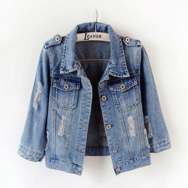 women's jackets plus size 5xl 6xl spring autumn denim jacket women 2021 three quarter sleeve slim qutwear light washed short jeans coat, Black;brown
women's jackets plus size 5xl 6xl spring autumn denim jacket women 2021 three quarter sleeve slim qutwear light washed short jeans coat, Black;brown