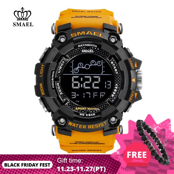 smael mens watch military waterproof sport wrist watch digital satches for men 1802 military watches male relogio masculino 201212, Slivery;brown
smael mens watch military waterproof sport wrist watch digital satches for men 1802 military watches male relogio masculino 201212, Slivery;brown