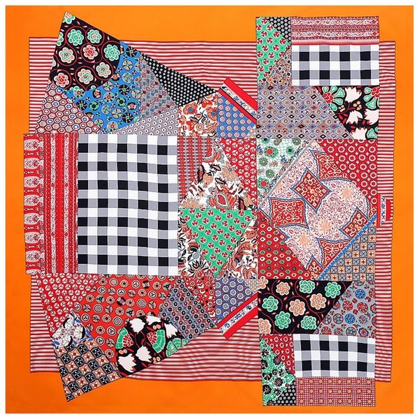 130cm brand plaid scarf women brand silk scarf design big square scarf for ladies neckerchief twill sunscreen shawl y201024, Blue;gray
130cm brand plaid scarf women brand silk scarf design big square scarf for ladies neckerchief twill sunscreen shawl y201024, Blue;gray