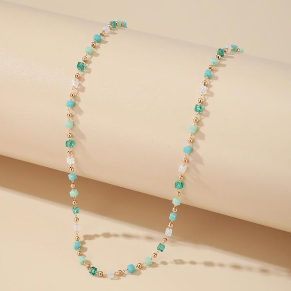 chokers 2021 fashion bohemian jewelry gold chain colorful crystal bead necklace femme long collar choker necklaces for women gift, Golden;silver
chokers 2021 fashion bohemian jewelry gold chain colorful crystal bead necklace femme long collar choker necklaces for women gift, Golden;silver