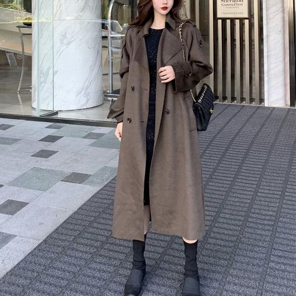 abrigos mujer invierno 2020 autumn winter retro style solid color long sleeve waist lapel woolen coat female long blends 623e1, Black
abrigos mujer invierno 2020 autumn winter retro style solid color long sleeve waist lapel woolen coat female long blends 623e1, Black