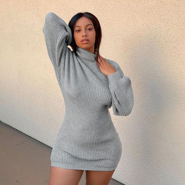 a6614 dress cross-border womens clothing independent station european and american solid color turtleneck sweater fashion dress, White;black
a6614 dress cross-border womens clothing independent station european and american solid color turtleneck sweater fashion dress, White;black