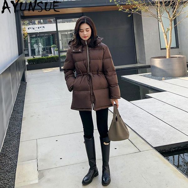 women's down & parkas ayunsue women's jacket korean winter puffer coat hooded bubble duck women chaqueta mujer invierno kj37011, Black
women's down & parkas ayunsue women's jacket korean winter puffer coat hooded bubble duck women chaqueta mujer invierno kj37011, Black