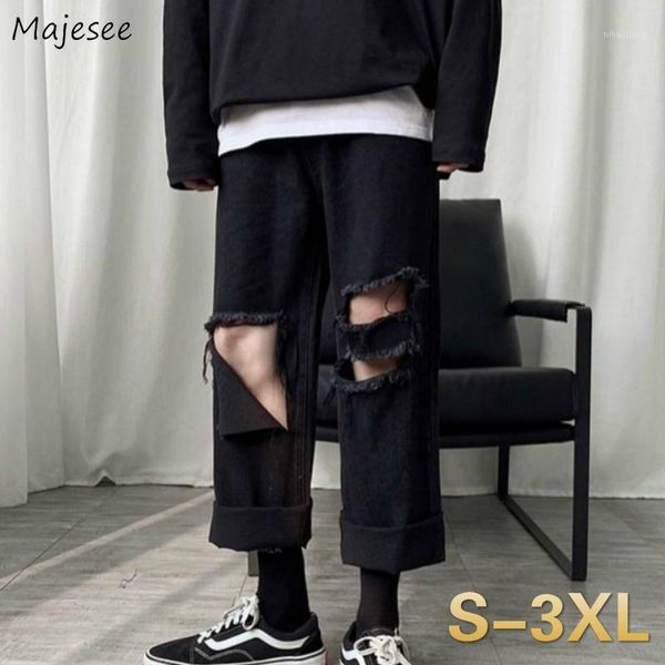 men jeans holes ankle-length tassel solid summer denim trousers chic mens harajuku hip-hop plus size 3xl loose retro all-match1, Blue
men jeans holes ankle-length tassel solid summer denim trousers chic mens harajuku hip-hop plus size 3xl loose retro all-match1, Blue