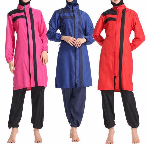 women muslims swimwear trousers hooded burkinis swimsuit suit hijab three-piece elegant sport fashion islamic beachwear
women muslims swimwear trousers hooded burkinis swimsuit suit hijab three-piece elegant sport fashion islamic beachwear