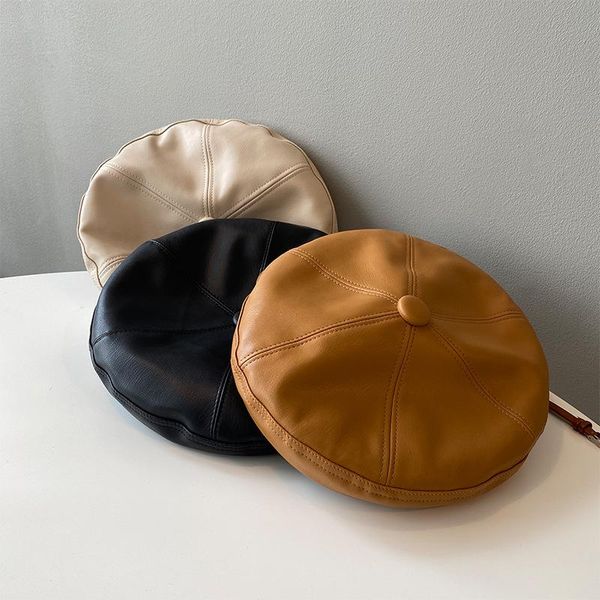 berets myzyqg women pu leather retro hats british beret fashion fall winter art caps woolen warm painter hat, Blue;gray
berets myzyqg women pu leather retro hats british beret fashion fall winter art caps woolen warm painter hat, Blue;gray