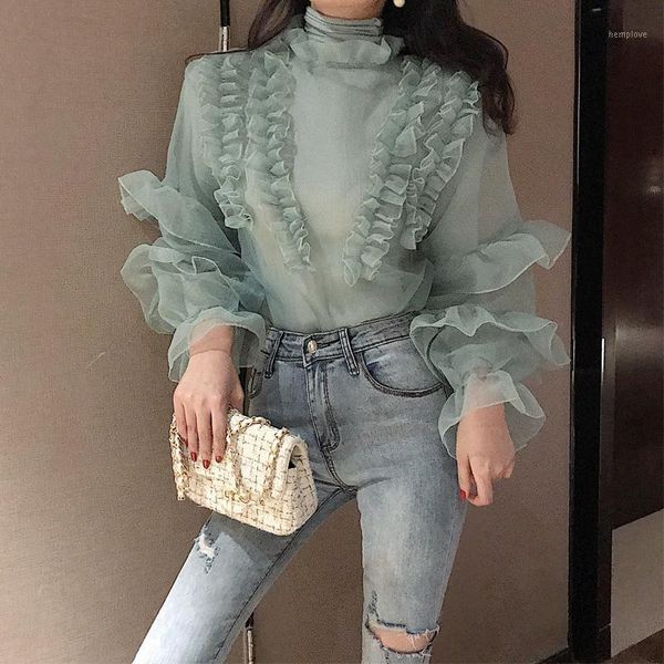 ruffles high collar vintage blouse shirt women flare long sleeve elegant female blouse casual summer chiffon blusas female 20191, White
ruffles high collar vintage blouse shirt women flare long sleeve elegant female blouse casual summer chiffon blusas female 20191, White