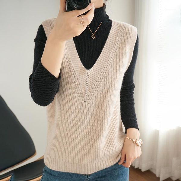 women's vests zehangsea spring female jacket 100% pure wool vest large v-neck hollow design simple wild european and american models1, Black;white
women's vests zehangsea spring female jacket 100% pure wool vest large v-neck hollow design simple wild european and american models1, Black;white