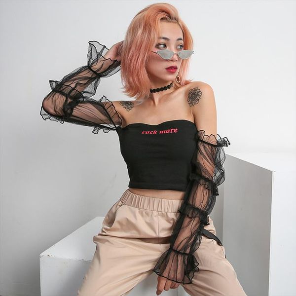 rock more t shirts off shoulder crop lace long sleeve solid short t shirts for women clothing fashion slim shirt, White
rock more t shirts off shoulder crop lace long sleeve solid short t shirts for women clothing fashion slim shirt, White