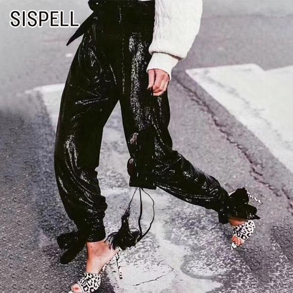 sispell patchwork sequins for women hip hop pants high waist lace up women's loose trousers 2021 streetwear fashion new1, Black;white
sispell patchwork sequins for women hip hop pants high waist lace up women's loose trousers 2021 streetwear fashion new1, Black;white