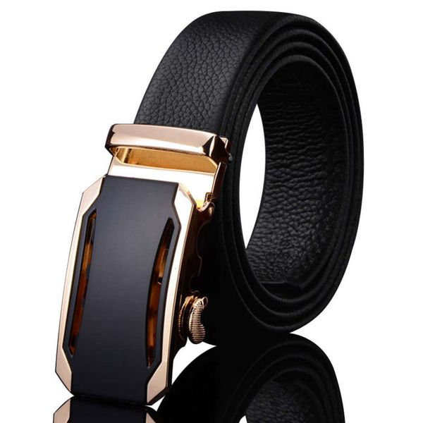 automatic button leather men's youth leisure belt, Black;brown 
automatic button leather men's youth leisure belt, Black;brown