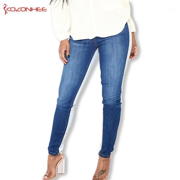 two-color stitching bule stretch jeans women fashion high wais jeans elasticity skinny pencil women #171, Blue
two-color stitching bule stretch jeans women fashion high wais jeans elasticity skinny pencil women #171, Blue
