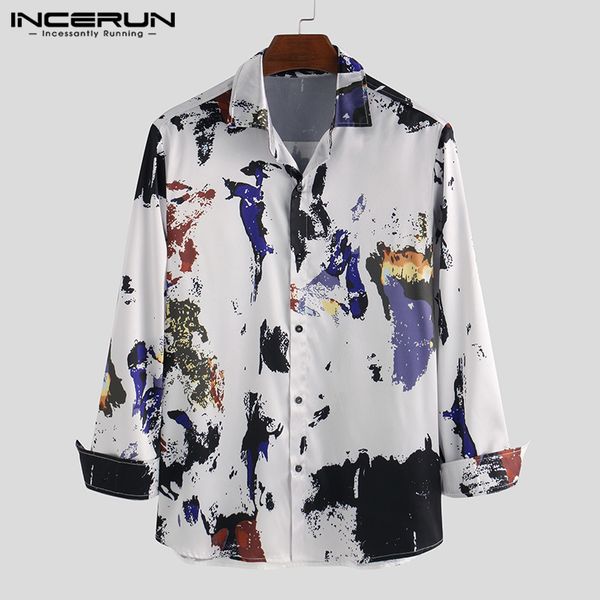 incerun 2020 fashion printing men dress shirt streetwear long sleeve camisa lapel breathable button hawaiian mens casual shirts c1210, White;black
incerun 2020 fashion printing men dress shirt streetwear long sleeve camisa lapel breathable button hawaiian mens casual shirts c1210, White;black