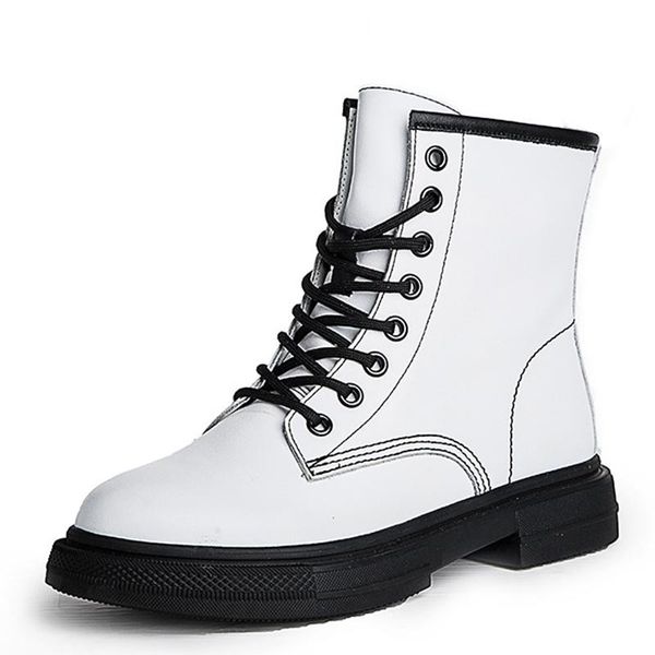 fashion women boots spring autumn ankle boots genuine leather lace up rubber for women shoes casual riding, Black
fashion women boots spring autumn ankle boots genuine leather lace up rubber for women shoes casual riding, Black