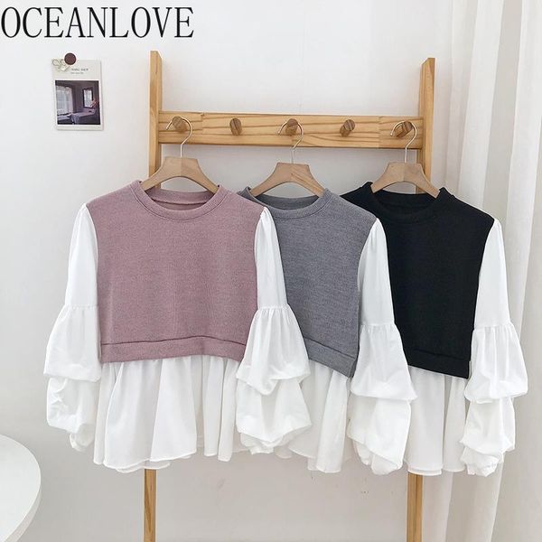 oceanlove puff sleeve women blouses patchwork korean chic fake 2 pcs fashion blusas mujer autumn 2020 shirts ins 19256, White
oceanlove puff sleeve women blouses patchwork korean chic fake 2 pcs fashion blusas mujer autumn 2020 shirts ins 19256, White