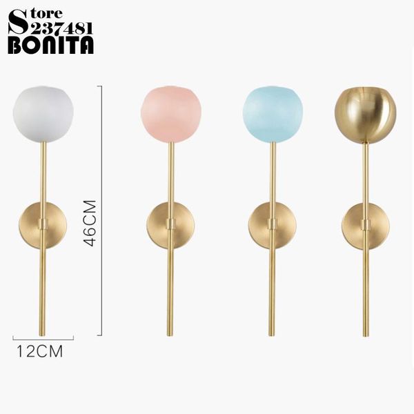 wall lamp nordic modern round ball led light children's room stairs bedside aisle sconces macaron glass copper
wall lamp nordic modern round ball led light children's room stairs bedside aisle sconces macaron glass copper