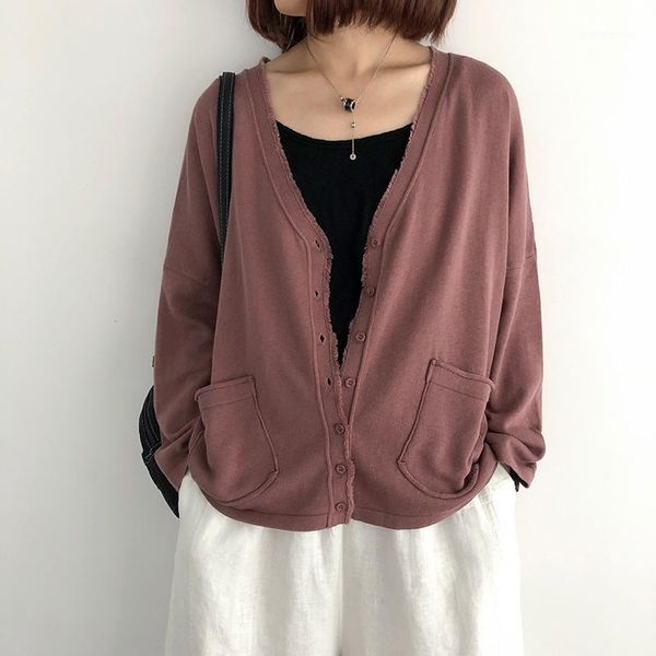 women's knits & tees knitted cardigan women 2021 spring loose-fit v-neck long-sleeved solid color large size female clothes loose casua, White
women's knits & tees knitted cardigan women 2021 spring loose-fit v-neck long-sleeved solid color large size female clothes loose casua, White