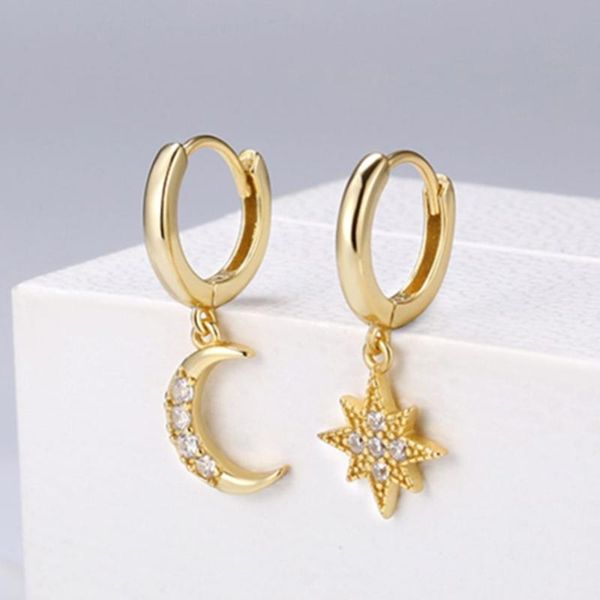 new fashion cubic zircon gold color small hoop moon and star earrings for women girls korean trendy simple cute jewelry l03243, Golden;silver
new fashion cubic zircon gold color small hoop moon and star earrings for women girls korean trendy simple cute jewelry l03243, Golden;silver
