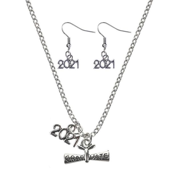 3pcs 2021 graduation necklace fashionable premium graduation necklace earring, Black
3pcs 2021 graduation necklace fashionable premium graduation necklace earring, Black