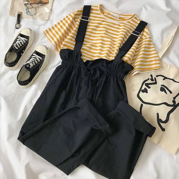 women 2021 summer pants set female striped t shirt fashion overall pants outfits ladies fashion casual 2 pieces sets suit tz80, Gray
women 2021 summer pants set female striped t shirt fashion overall pants outfits ladies fashion casual 2 pieces sets suit tz80, Gray