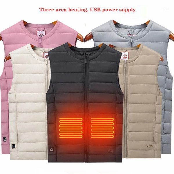 outdoor t-shirts 3 area front & back usb heating vest women winter heated fishing temperatures control intelligent electric jacket1, Gray;blue
outdoor t-shirts 3 area front & back usb heating vest women winter heated fishing temperatures control intelligent electric jacket1, Gray;blue