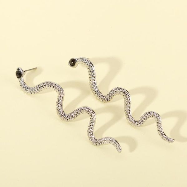 new fashion long snake earrings gold color personality punk stud earings for women vintage animal female jewelry factory outlet, Golden;silver
new fashion long snake earrings gold color personality punk stud earings for women vintage animal female jewelry factory outlet, Golden;silver