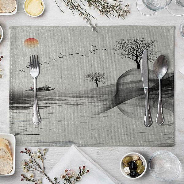 mountain placemat for dining table coaster sun chinese styles home decoration accessories modern mat pad h wmtplu 
mountain placemat for dining table coaster sun chinese styles home decoration accessories modern mat pad h wmtplu