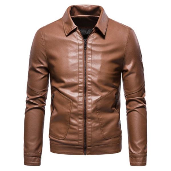 mens pu leather outdoor jackets fashion trend long sleeve zipper lapel washed coats clothing designer male winter new casual slim outerwear, Black;brown
mens pu leather outdoor jackets fashion trend long sleeve zipper lapel washed coats clothing designer male winter new casual slim outerwear, Black;brown