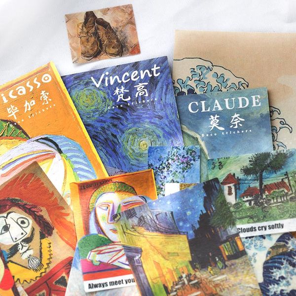 40 sheets pack of monet van gogh art painting decoration stickers diy decoration diary children's stationery stickers stickers wmtxhq
40 sheets pack of monet van gogh art painting decoration stickers diy decoration diary children's stationery stickers stickers wmtxhq