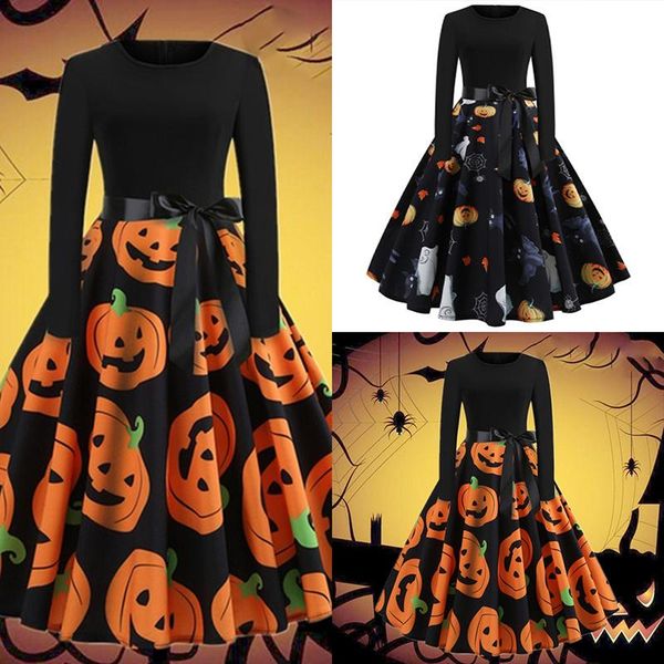 long sleeve dress women dresses halloween festive clothes musical notes print vintage flare yellow dress, Black;gray
long sleeve dress women dresses halloween festive clothes musical notes print vintage flare yellow dress, Black;gray