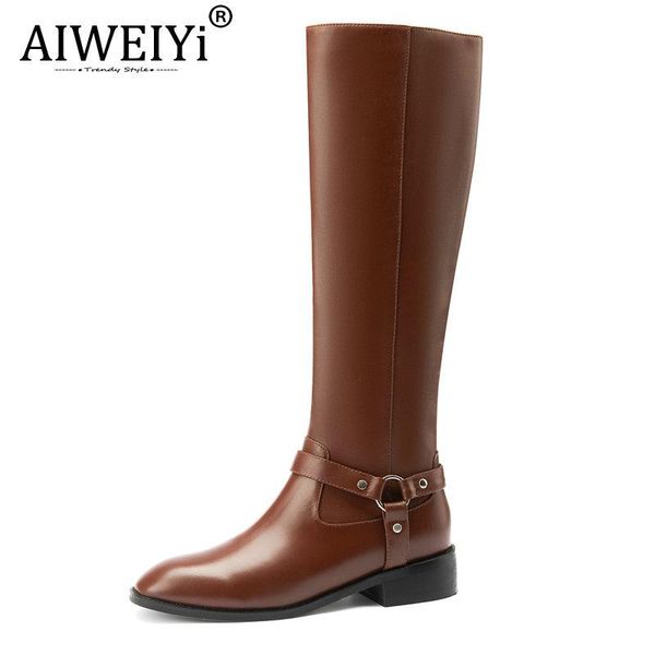 boots aiweiyi black brown knee high for woman flat heels thigh genuine leather shoes
boots aiweiyi black brown knee high for woman flat heels thigh genuine leather shoes