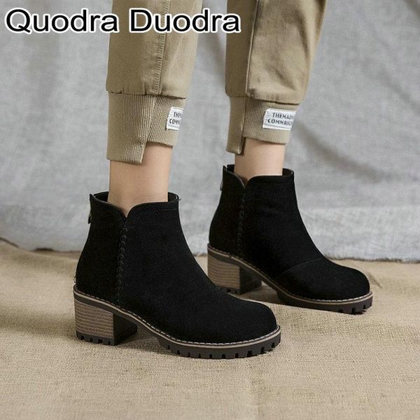 new ankle boots boots shoes nubuck women winter thick high heel zipper plush warm female ladies fashion shoes basic 43, Black
new ankle boots boots shoes nubuck women winter thick high heel zipper plush warm female ladies fashion shoes basic 43, Black