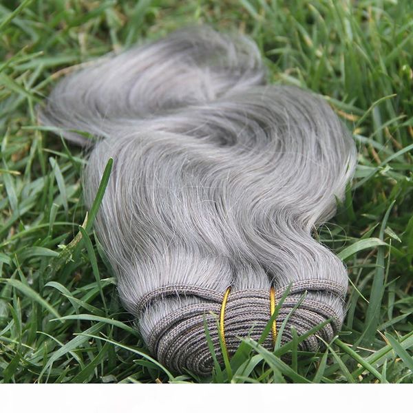 brazilian body wave hair bundle 100g gray human hair weave 7a silver grey hair extensions, Black
brazilian body wave hair bundle 100g gray human hair weave 7a silver grey hair extensions, Black
