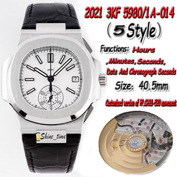 2021 3kf v2 multifunction version cal.ch 28-520 c chronograph automatic 5980/1a-014 white dial mens watch leather strap sport watches, Slivery;brown
2021 3kf v2 multifunction version cal.ch 28-520 c chronograph automatic 5980/1a-014 white dial mens watch leather strap sport watches, Slivery;brown