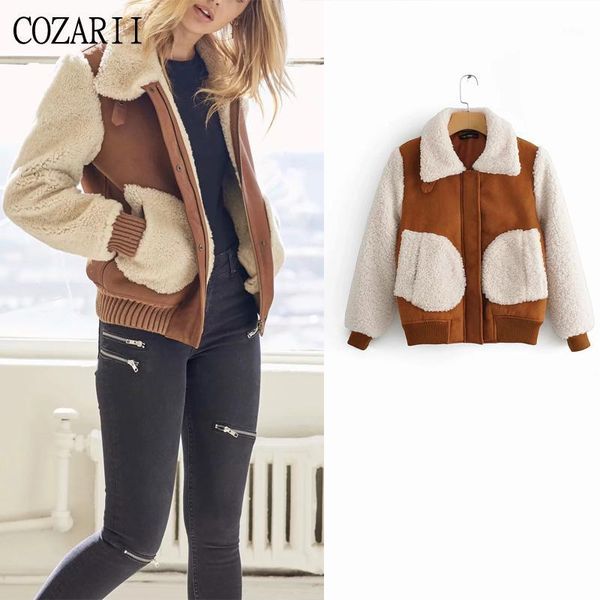 cozarii england casual style turn-down collar big pockets patchwork women jacket casaco feminino jaqueta feminina plus size 1, Black;brown
cozarii england casual style turn-down collar big pockets patchwork women jacket casaco feminino jaqueta feminina plus size 1, Black;brown