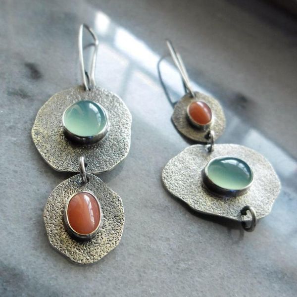 dangle & chandelier vintage pendientes green orange stone earrings boho jewelry antique silver color asymmetric handmade earring femme
dangle & chandelier vintage pendientes green orange stone earrings boho jewelry antique silver color asymmetric handmade earring femme