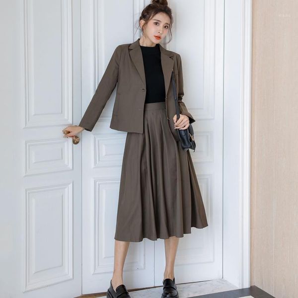 new korean women pleated skirt+blazer two-piece suit business ladies work skirt female suits single-breasted suits1, White
new korean women pleated skirt+blazer two-piece suit business ladies work skirt female suits single-breasted suits1, White