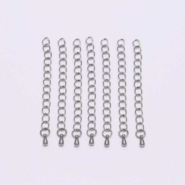 10pcs 50/70mm stainless steel extension end chain with water drop bracelet extension tail chain for diy jewelry making findings wmtqlb
10pcs 50/70mm stainless steel extension end chain with water drop bracelet extension tail chain for diy jewelry making findings wmtqlb