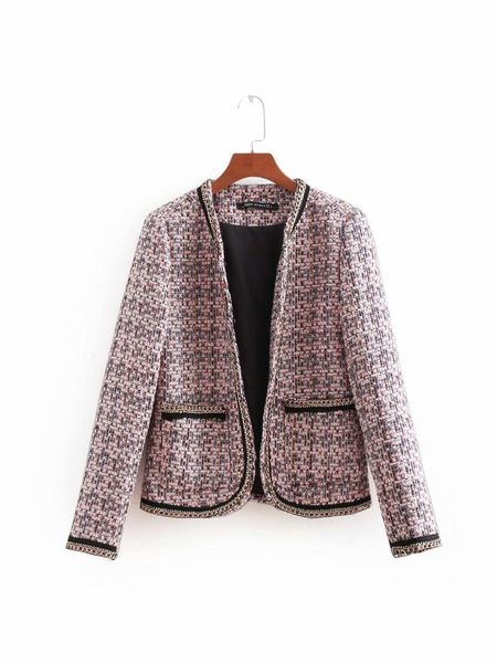 women popular new bb95-8417 european and american fashion style printed twill soft casual suit jacket, Black;brown
women popular new bb95-8417 european and american fashion style printed twill soft casual suit jacket, Black;brown