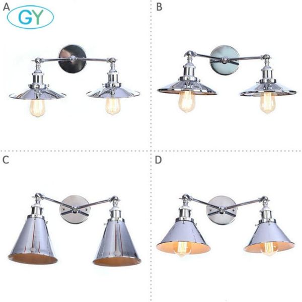 wall lamp antique double sconce vintage industrial 2-lights light with chrome finish luminaires for home lighting
wall lamp antique double sconce vintage industrial 2-lights light with chrome finish luminaires for home lighting